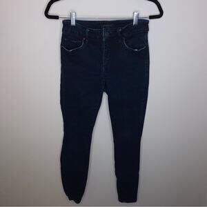 Ann Taylor Curvy Fit The Skinny Jeans Dark Wash Size 0
